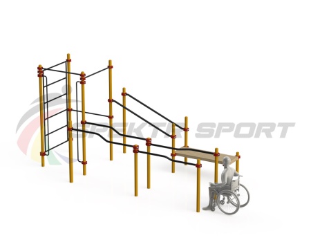 Купить Спортивный комплекс для инвалидов-колясочников WRK-D16_76mm в Мончегорске 